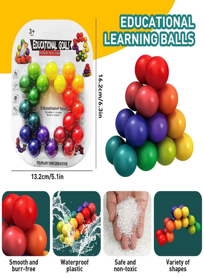 rytopt Fidget Balls, Fidget Toys Adults, Sensory Toys for Kids with Autism, Educational Ball for Travel Toys, Christmas, Valentines, Easter, Stocking Stuffers, Party Favors - Image 2